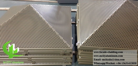 Metallfassaden Aluminium-Laser-Schnittbildschirm 3D-Form Außenwandverkleidung Dekoration Architektur