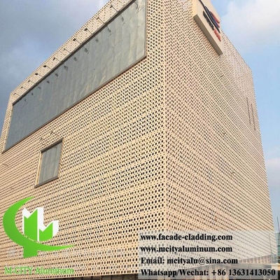 Perforierte Aluminiumdecke Metallwandverkleidung Maß angepasst Farbe