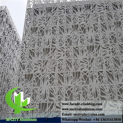 Lasergeschnitt Metallwandplatten Aluminiumblech für Gebäudefassaden System