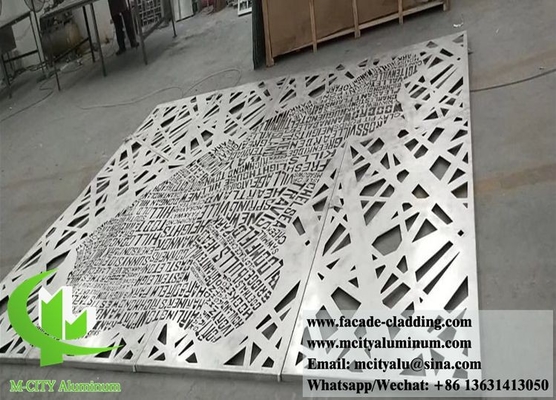 Lasergeschnitt Metallwandplatten Aluminiumblech für Gebäudefassaden System