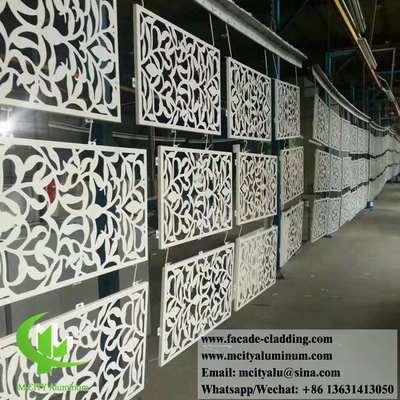 Lasergeschnitt Metallwandplatten Aluminiumblech für Gebäudefassaden System