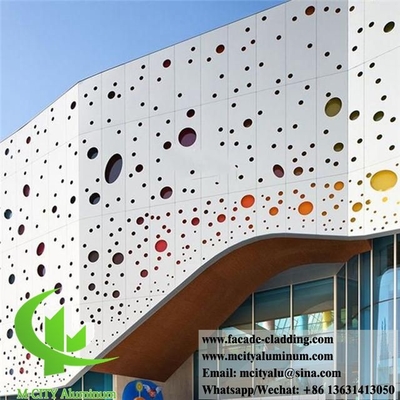 Metallverkleidung Architektur Fassaden Perforierter Aluminiumblech Bildschirm für Gebäude Außendekoration