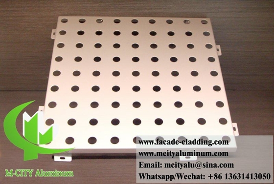 Perforierte Aluminium-Bildschirmplatten Architektonische Außenverkleidung aus Metall RAL Farbe PVDF
