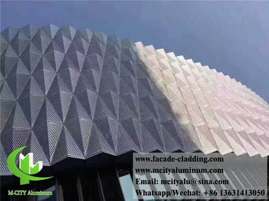 Perforierter Metallblech 3D-Design Aluminiumplatten Fassadenverkleidung