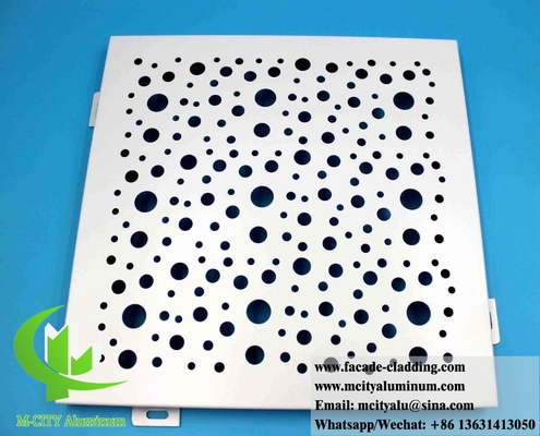 Perforierte Aluminium-Bildschirmplatten Architektonische Außenverkleidung aus Metall RAL Farbe PVDF