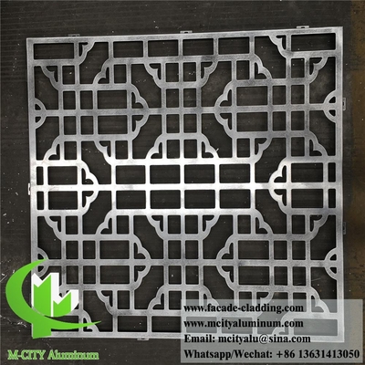 Dekorative Metallflächen mit Laserschnitt Aluminiumblech Architektonische Metallbaumaterialien
