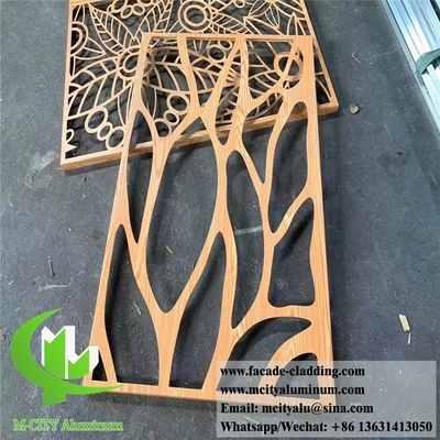 Dekorative Metallflächen mit Laserschnitt Aluminiumblech Architektonische Metallbaumaterialien