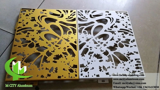 Architektonische Metallwandplatten Laserschnittmuster für die Verkleidung von Gebäuden