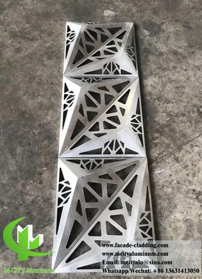 Perforierter Metallblech 3D-Design Aluminiumplatten Fassadenverkleidung