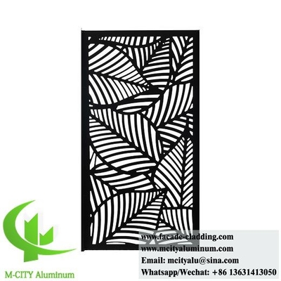 Architektonisches Metallbildschirm mit Laserschnittsmustern Aluminiumblech 3 mm Rostschutz
