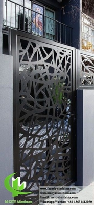 Dekorative Außen-Privatsphäre-Panels Metallzaun Aluminium-Bildschirm mit Laser-Schnitt-Design