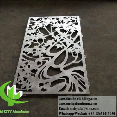 Architektonische Metallschirme Aluminiumschirme mit Laserschnittmuster für Zaun für Garten