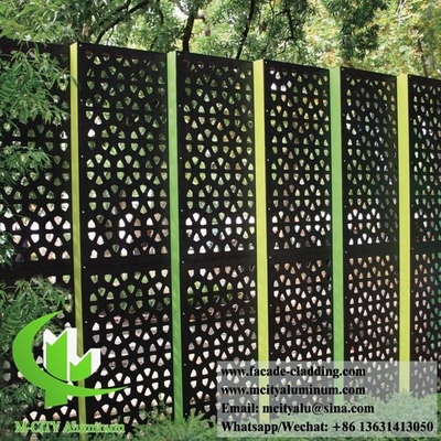 Metallbeschichtung für Säulen Perforierter Aluminiumblech PVDF Goldfarbe für Innenarchitektur