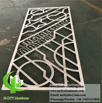 Architektonische Metallschirme Aluminiumschirme mit Laserschnittmuster für Zaun für Garten