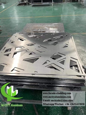 Aluminium-Dekorativ-Privacy-Panels Metallblech 4 mm Dicke Rostfeste Wasserdicht