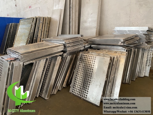Dekorative Klimaanlage Abdeckung Aluminiumbildschirm Schwarze Farbe zur Dekoration 2,5 mm Dicke