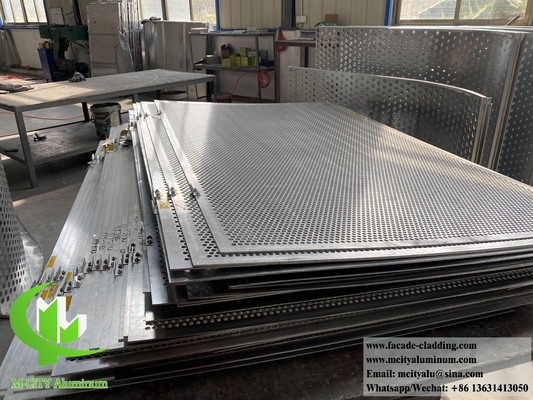Metallplatten aus Aluminium mit Perforationsmuster für die Außendekoration von Fassadensystemen