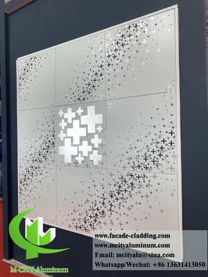 Perforierte Metallbeschichtung Aluminium-Schattierungsplatte mit Rahmen-PVDF-Beschichtung