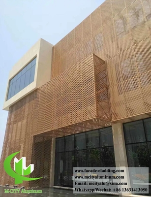 Architektonische Metallverkleidung Aluminiumblech Metallbildschirme für Außenwandfassaden