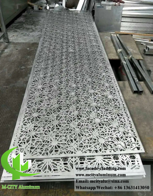 Dekorative Perforierten Metallschirm Aluminium Wandverkleidung Systeme Pulver beschichtet