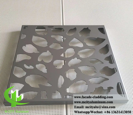 Dekorative Perforierten Metallschirm Aluminium Wandverkleidung Systeme Pulver beschichtet