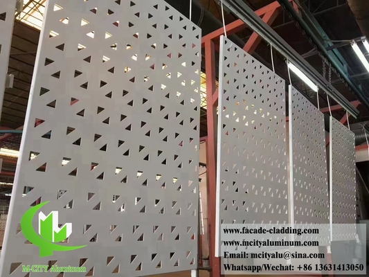 Perforierbares Metallblech Aluminiumbildschirm für Zäune Raum Trennwände Fassaden Wandverkleidung