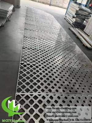 Perforierte Metallverkleidung Fassaden-System Aluminium-Bildschirm Architekturkonstruktion