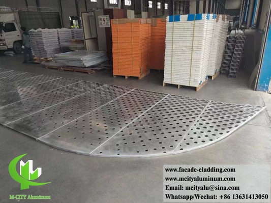 Perforierte Metallverkleidung Fassaden-System Aluminium-Bildschirm Architekturkonstruktion