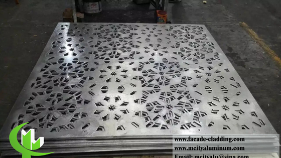 Metallwandplatten Lasergeschnitten Aluminium-Bildschirm Raumabteilungen 3 mm Dicke