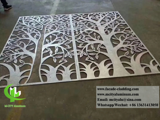 Metallwandplatten Lasergeschnitten Aluminium-Bildschirm Raumabteilungen 3 mm Dicke