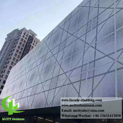 Perforierte Metallfassaden-System Aluminium-Bekleidung für Außenwanddekoration