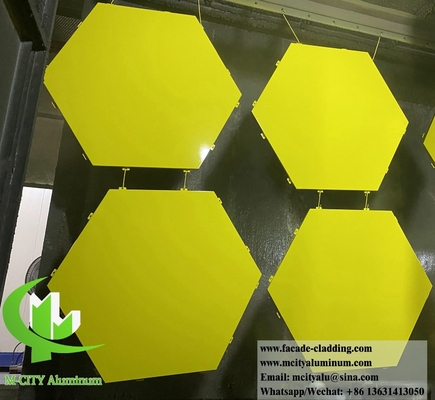 Metallplatten Hexagon Aluminiumblech für Fassadenverkleidung Wanddekoration