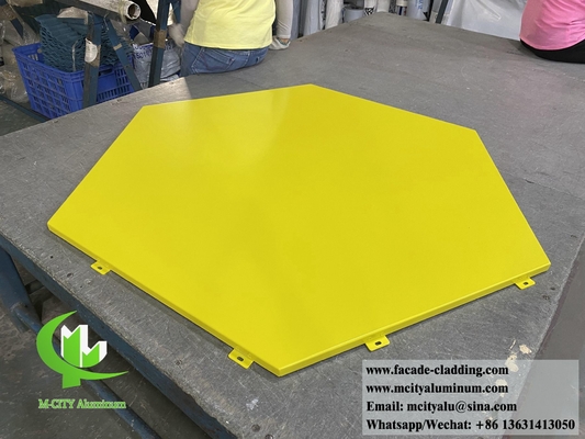 Metallplatten Hexagon Aluminiumblech für Fassadenverkleidung Wanddekoration