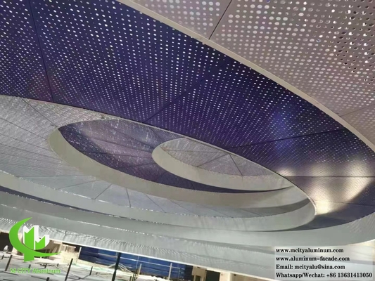 Perforierte Metallwandplatten für die Architektur