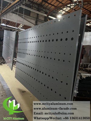 Architektonische Metallverkleidung für Säulen Aluminiumfolie 3,0 mm mit LED-Beleuchtung