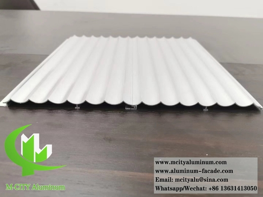 Architektonische Aluminiumprofile Metallwandplatten Aluminium Wellplatten