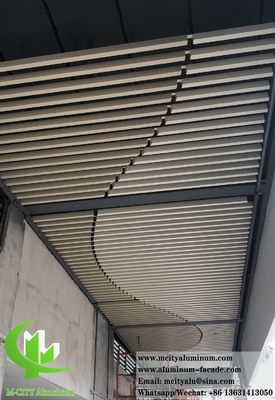 3D-Metalldecken Aluminiumplatten mit Perforationsmustern Innendeckendekoration