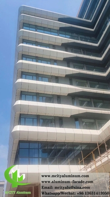 Architektonische Wandverkleidung Metallbleche Aluminiumplatten Fassadensystem PVDF-Beschichtung