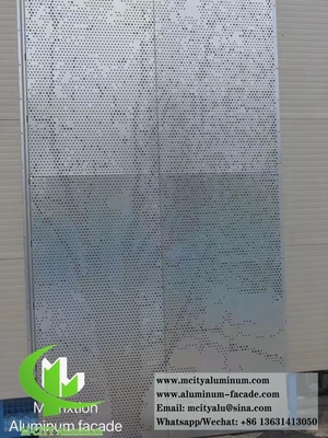 Architektonische Cnc-Perforierten Metallfassade Aluminiumblech Außenwandverkleidung