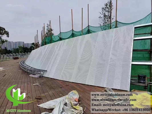 Außenmetallwand Fassade Perforierten Aluminiumplatten 10 Jahre Garantie