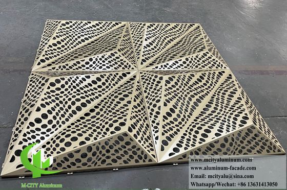 Guter Preis 3D-Fassadendesign Metallblech Aluminiumbeschichtung Perforationsblech Online