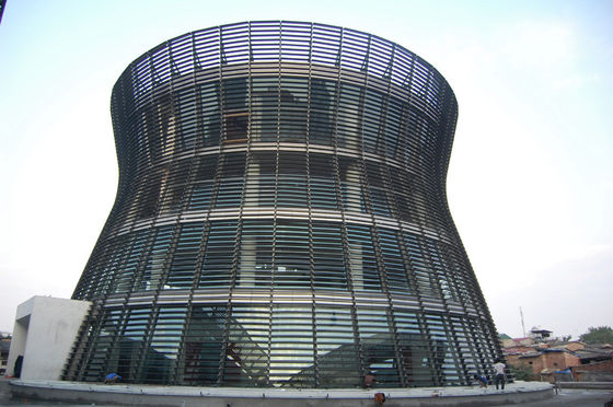 Guter Preis Pulverbeschichtete, ovale Form Aluminium-Sonneblume mit Aluminiumlegierung 6063-T5/T6 für Fassade und Vorhangwand Online