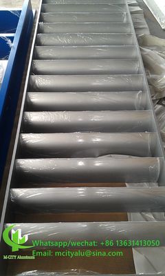 Guter Preis Pulverbeschichtete ovale Aluminium-Aerofoil-Lammellen 6063-T5/T6 Legierung für Fassaden-Vorhangfassade Online