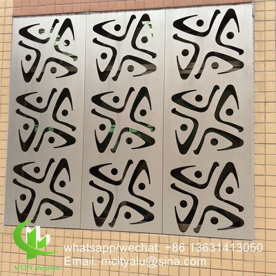 Guter Preis 2,5 mm dicke pulverbeschichtete Aluminium-Lochblechpaneele mit individuellen Mustern für Fassadenverkleidungen Online