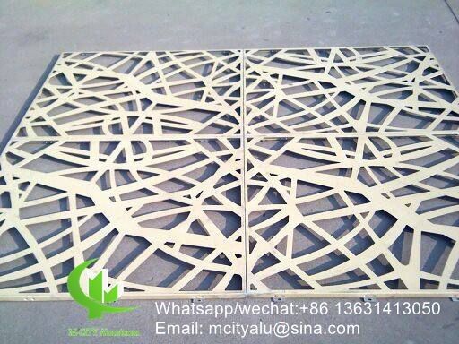 Guter Preis 3mm Hohlmuster Aluminium-Verkleidungsplatte mit PVDF-Beschichtung für Fassaden-Vorhangfassade Online