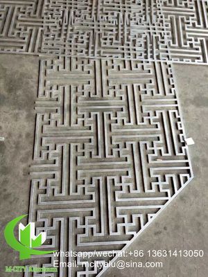 Guter Preis Lasergeschnittene pulverbeschichtete Aluminium-Fassadenplatte mit individuellen Mustern für dekorative Trennwände Online