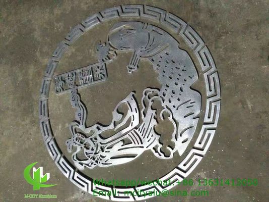 Guter Preis 3 mm dickes, pulverbeschichtetes, perforiertes Aluminiumpaneel mit Laserschneidegerät für die Fassadendekoration Online