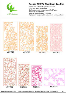 Guter Preis Pulverbeschichtete CNC-Laserschnitt-Perforierte-Aluminium-Fassadenplatte mit kundenspezifischen RAL-Farben für Wandverkleidungen Online