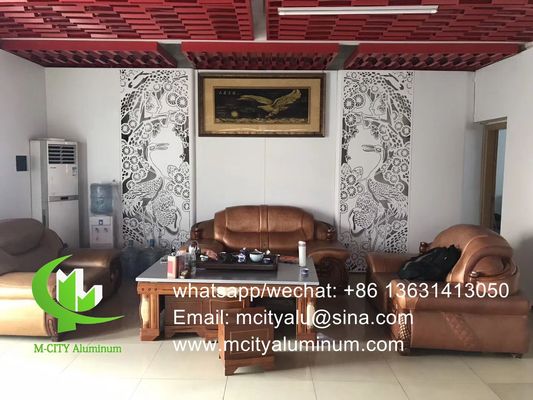 Guter Preis 2.5 mm Dicke Aluminiumperforierte Platte mit Pulverbeschichtung und anpassbare Muster für Metallfassadenverkleidung Online