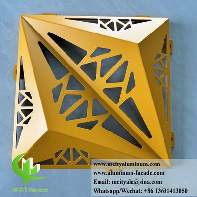 Guter Preis 3D-Fassadendesign Metallblech Aluminiumbeschichtung Perforationsblech Online